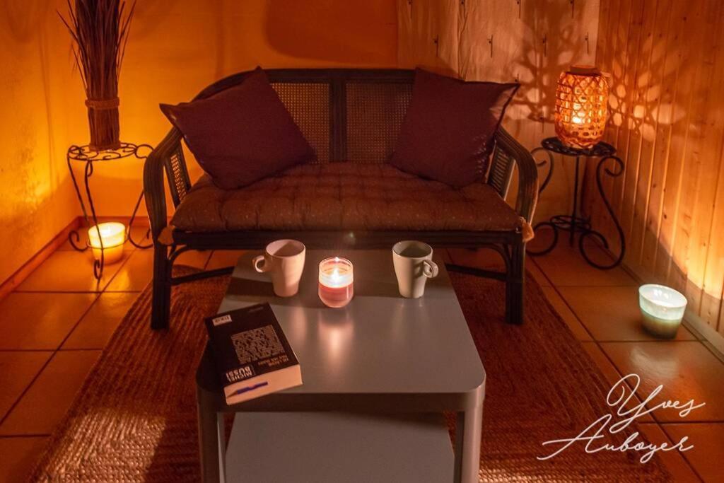 Chalet La Calougeotte, Jardin, Spa Et Sauna Prives Le Menil Luaran gambar