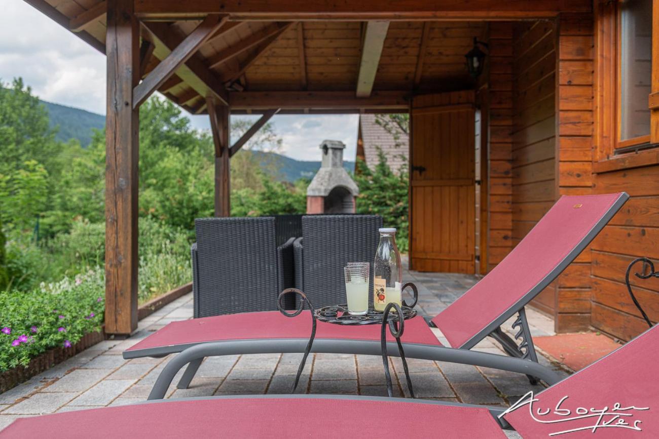 Chalet La Calougeotte, Jardin, Spa Et Sauna Prives Le Menil Luaran gambar