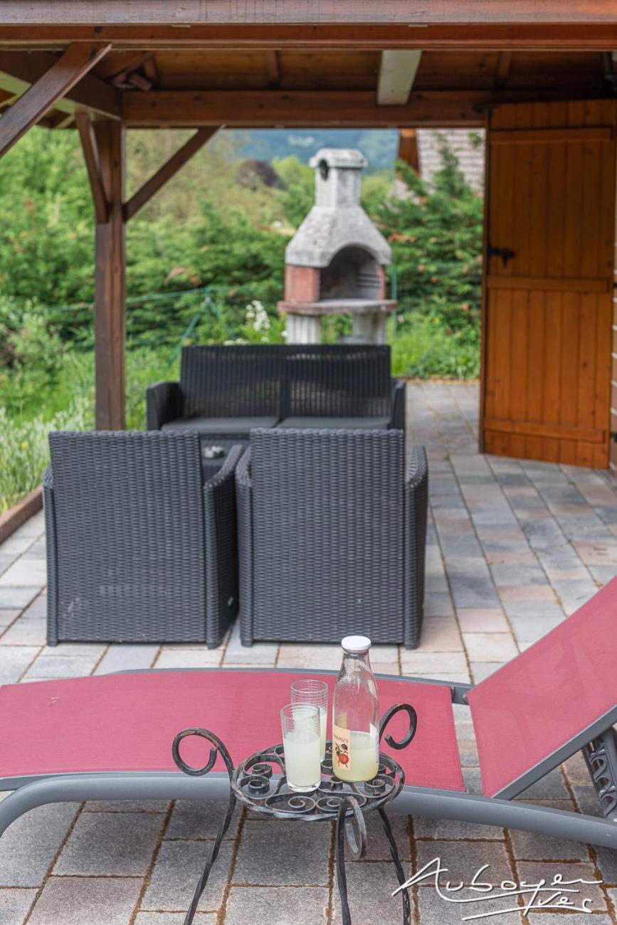 Chalet La Calougeotte, Jardin, Spa Et Sauna Prives Le Menil Luaran gambar