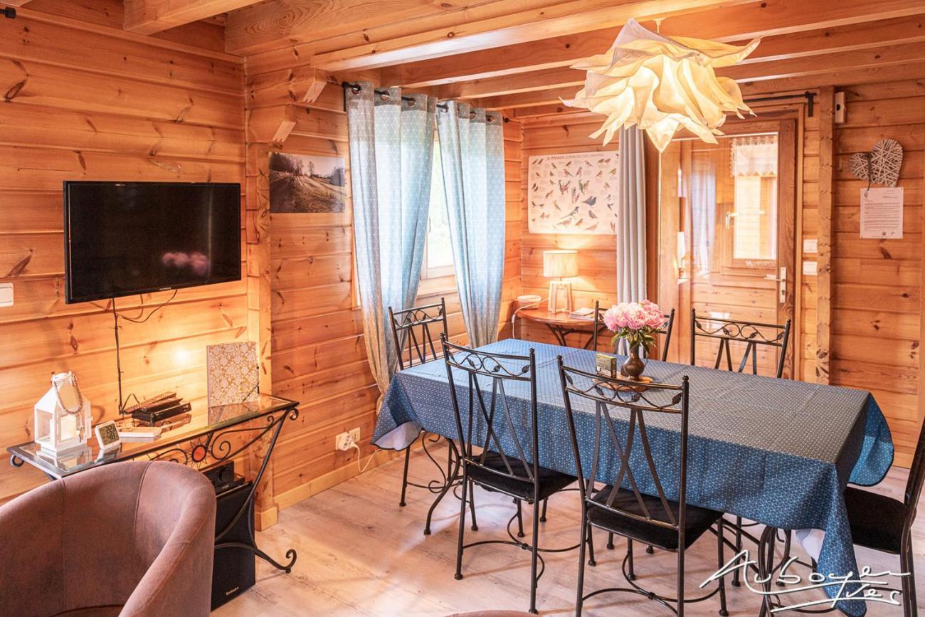 Chalet La Calougeotte, Jardin, Spa Et Sauna Prives Le Menil Luaran gambar